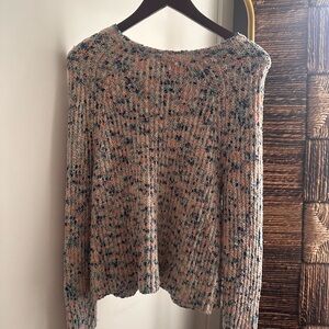 Cozy Multicolor Knit Turtleneck Sweater